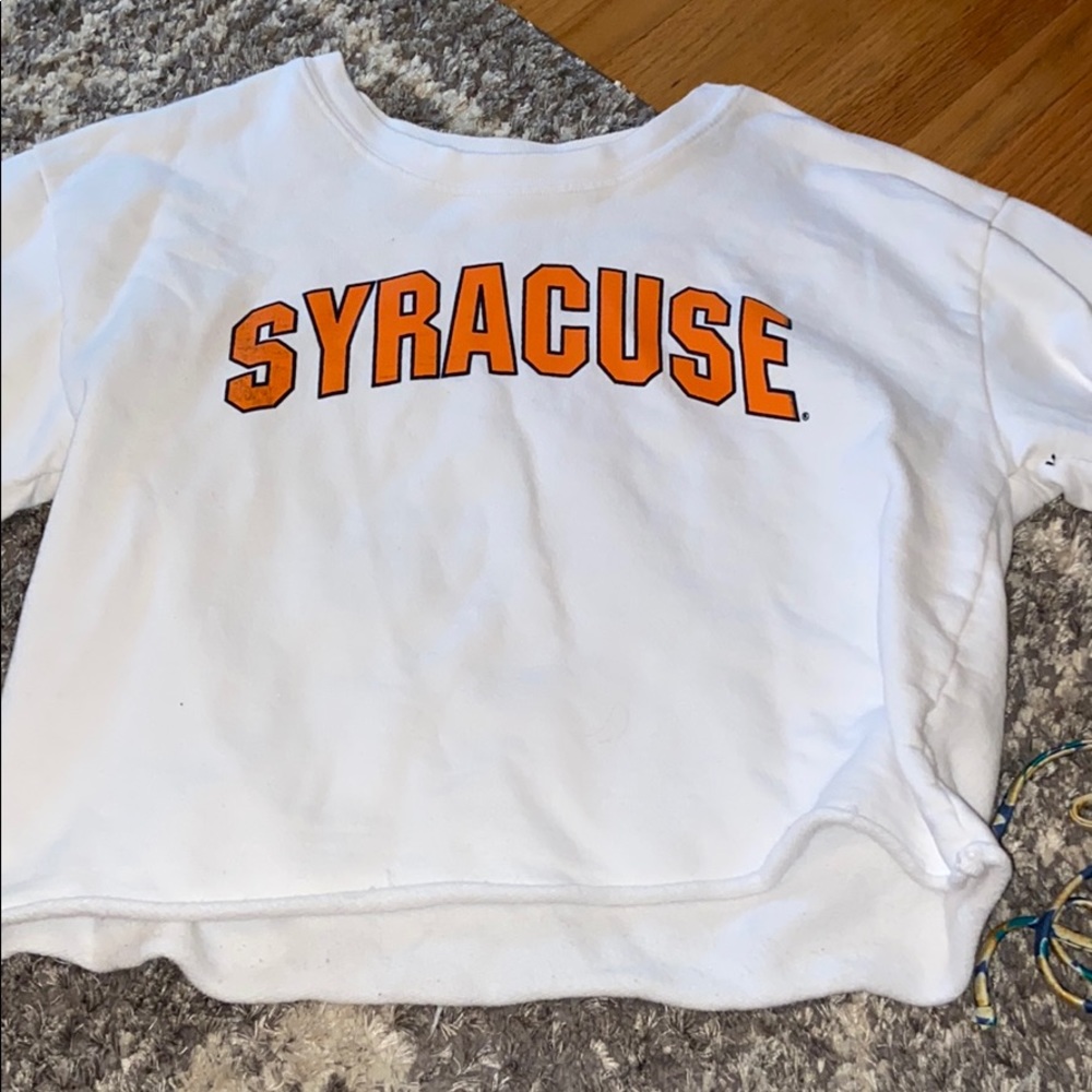 cropped sweatshirt